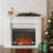 23 Inch Electric Fireplace Insert with Realistic Flames and Timer