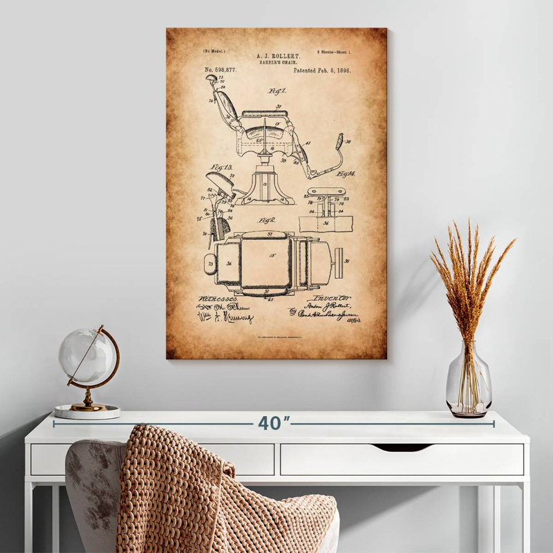 Barber's Chair Ladonta, 30" H x 20" W