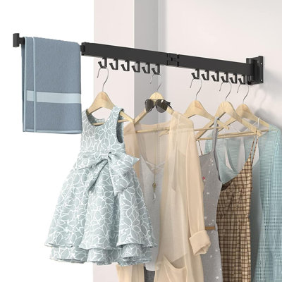Retractable Drying Racks WallMounted Drying Racks SpaceSaving Drying Racks For Balconies Laundry Rooms Bathrooms Courtyards And Bedrooms