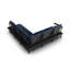 245cm Wide Metal Patio Sectional with Cushions-402639129