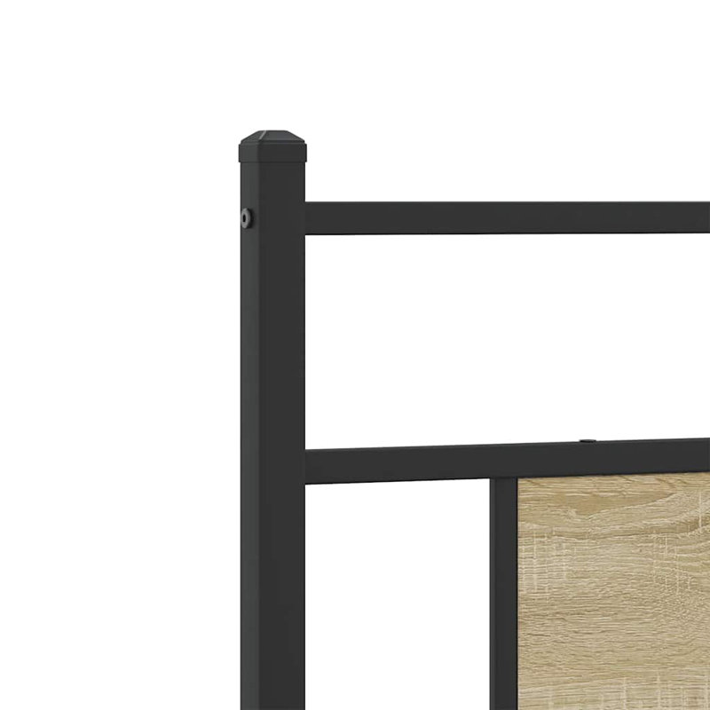 Bed Frame Without Mattress Engineered Wood, Sonoma Oak, Small Single (2'6)