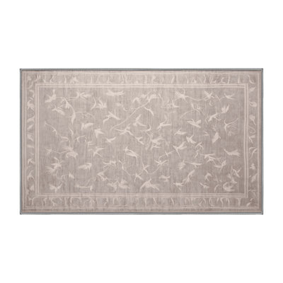Tapis gris lavable à la machine