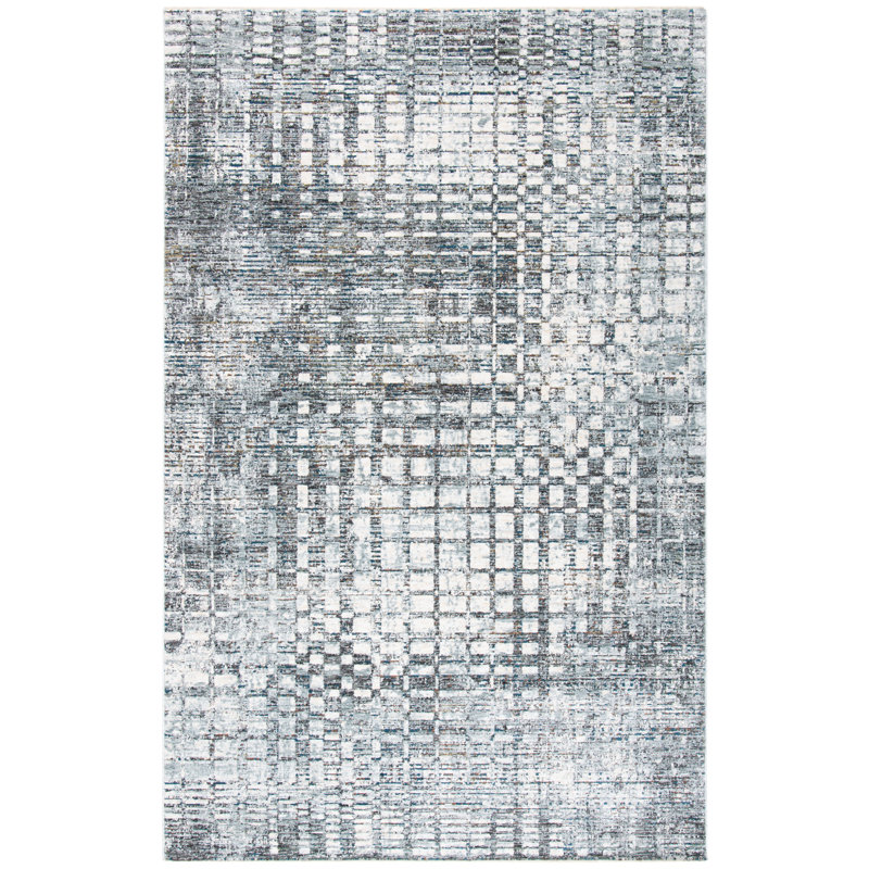 Tapis de couloir gris, Rectangle 2 pi 6 po x 4 pi