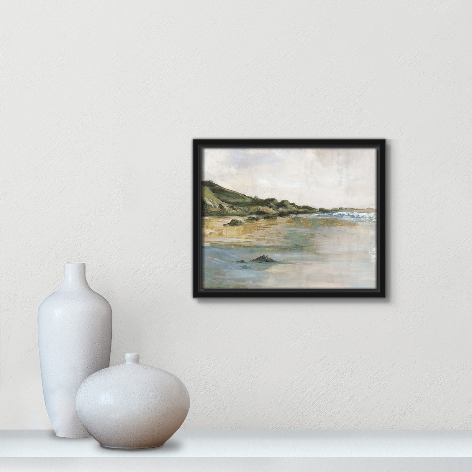 Tide’s Edge Print by , Black, 9.5" H x 11.5" W