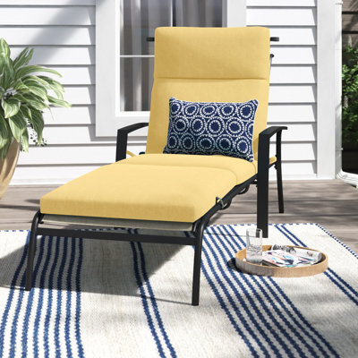 Outdoor 3'' Chaise Lounge Seat / Back Cushion