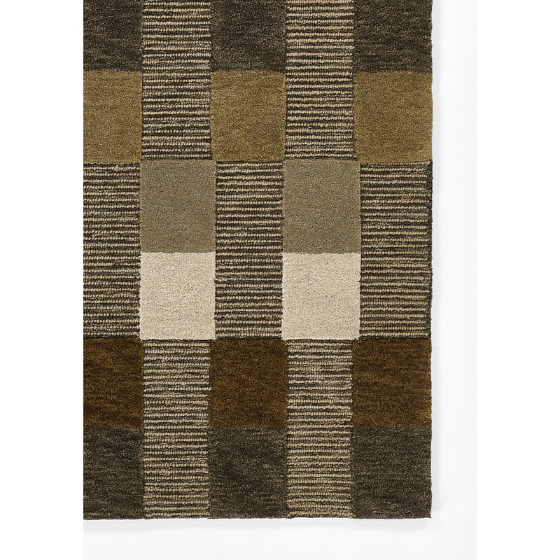 Momeni Fletcher Hand Tufted Wool Striped Brown Area Rug 2'3" X 8' Runner, 2'3" X 8' Runner