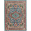 Hand-Knotted High-Quality Blue and Red Area Rug