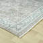 Tapis bleu sarcelle en coton tissé à la machine Aldora Harbor-733439902