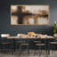«Neutral Beige and Brown Cross Abstract with Soft Gradient», reproduction d'art encadrée sur toile encadrée-486818272-486818274