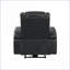 Fauteuil inclinable électrique inclinable avec Bluetooth, lumière DEL, porte-gobelet rafraîchissant et amp; Chargeur sans fil | Gris foncé | Similicuir-554559387