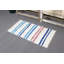 Petit tapis turc tissé à la main en blanc avec un design rétro anatolien pour le vestibule