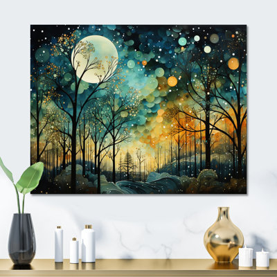 Enchanted Forest - Collages abstraits, reproduction sur métal