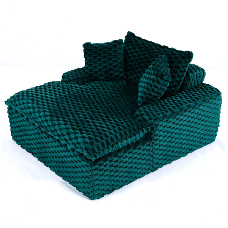 51 pouces pour de multiples cas de figure, avec dossier profilé, deux coussins, trois choix de couleurs, un cadre confortable avec une structure en éponge, un sommeil et un repos convenables,