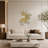 43" W x 37" H Gold Abstract Geometric Metal Wall Decor