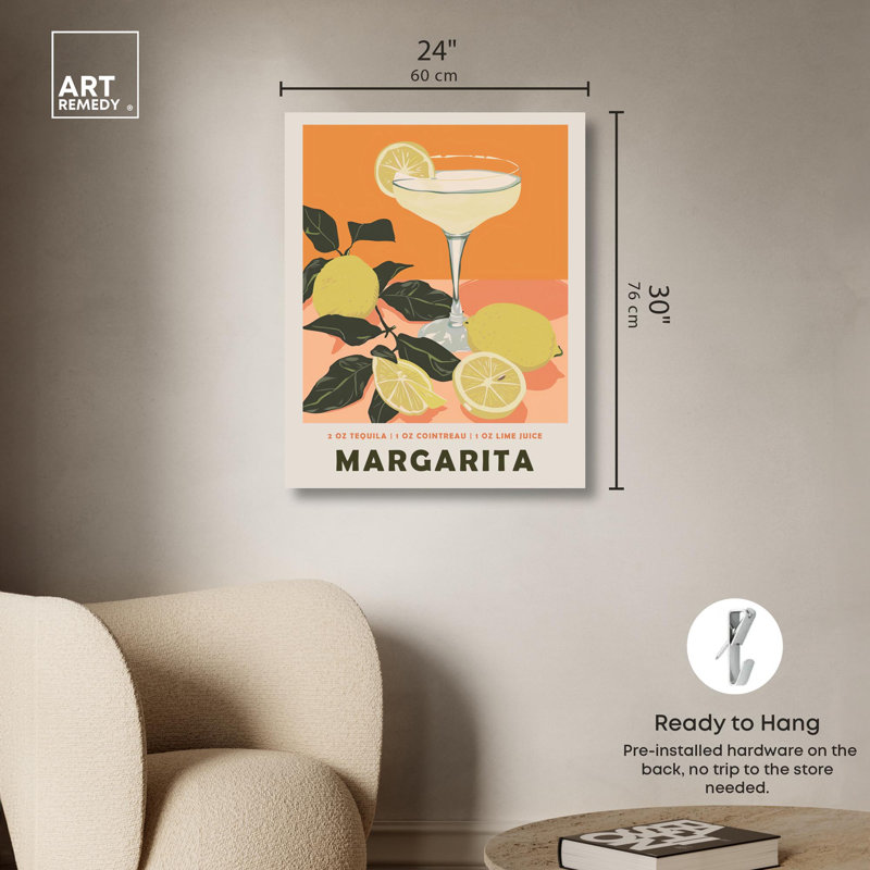 Margarita, H 30 po x l 24 po x P 1,5 po, Toile tendue