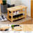 (2 Pack) 6-9 Pair Capacity Natural Bamboo Shoe Bench, 3-Tier Storage Stool, Entryway/Bed End Seating Bench-1646332485
