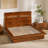 Mallory Smokey Walnut Eastern King Platform Bed