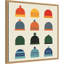 «Hats» par Vision Grasp, reproduction d'art sur toile encadrée