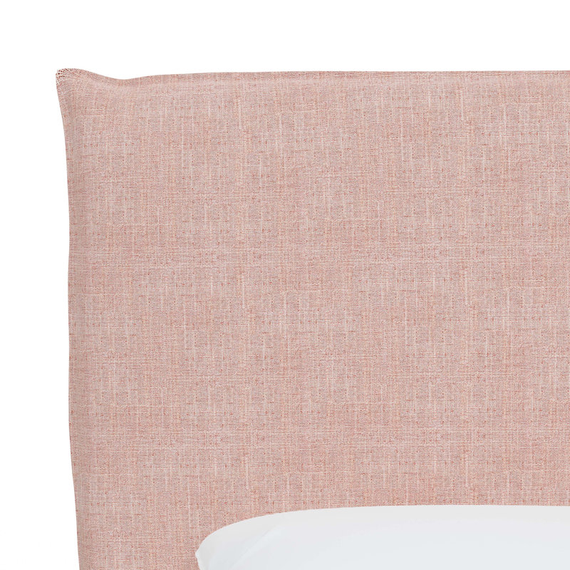 Bessinger Upholstered Bed, Zuma Rosequartz Textured Linen, California King