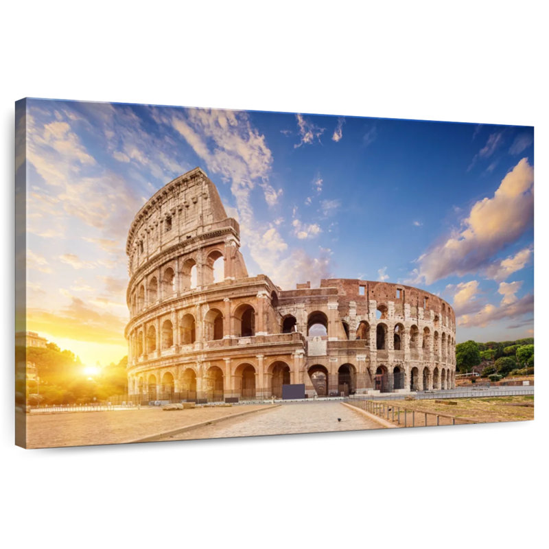 Ravi le Colosseo romain, H 24 po x l 36 po