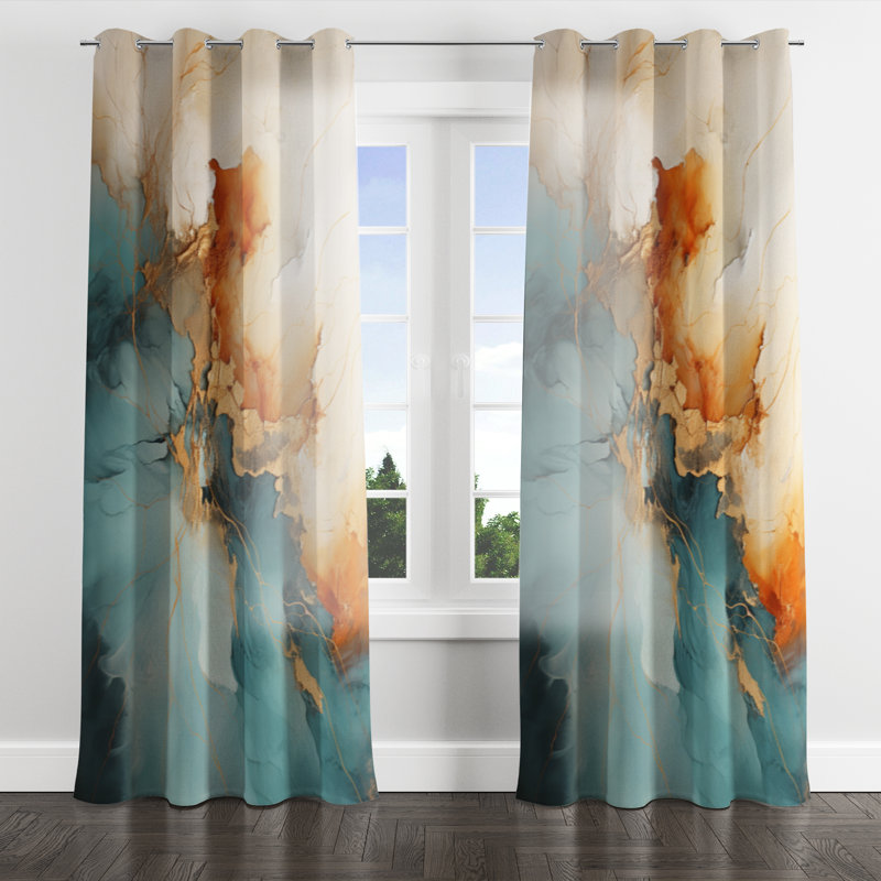 Avdulla - Modern Velvet Grommet Curtain - Room Darkening - 1 Panel, 52" W x 95" L, Silver Grommets