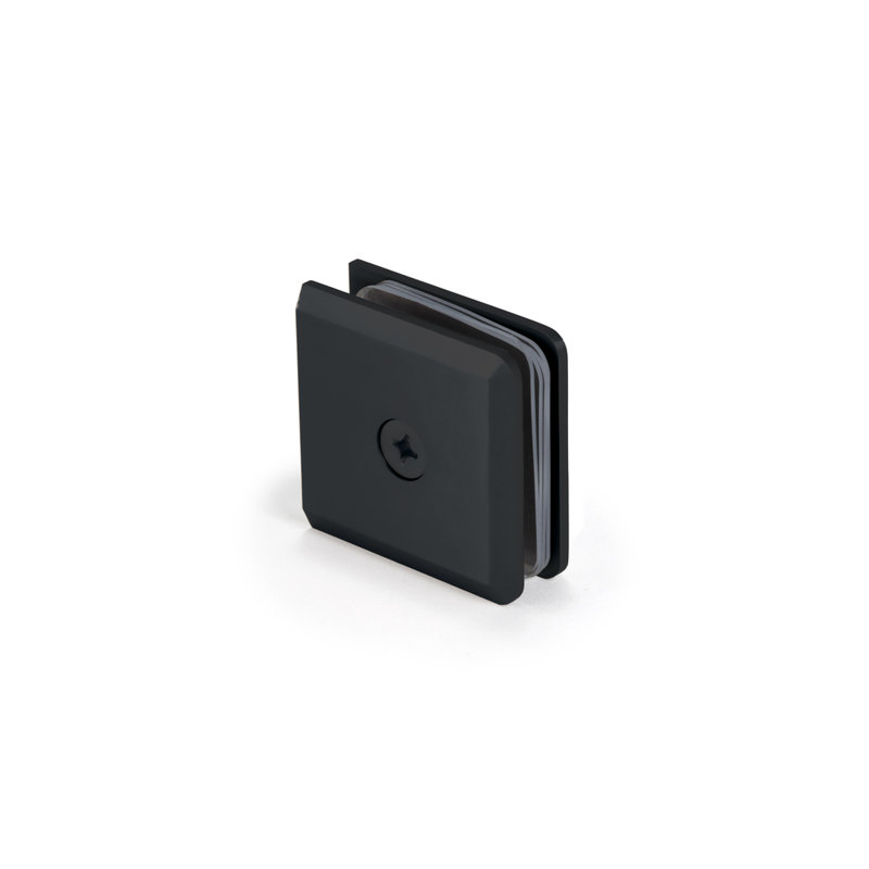 Pince à fixation murale biseautée robuste FHC CBUC4MB - application trou central - noir mat, Noir mat