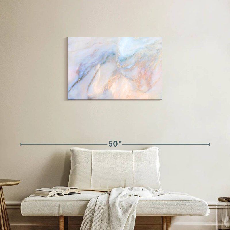 Avery abstrait pastel, H 20 po x l 30 po