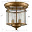 Plafonnier encastré 2 lumières 7,4 po Duante