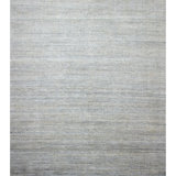 Grey Silver Textured Silk Wool Blend Rug