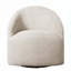 Chaise pivotante rembourrée 360 degrés Boucle