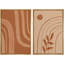 «Dark Geometric Spiral Wave Collage», 2 pièces-98554327-98554330