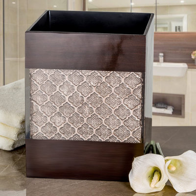 Poubelle de salle de bain Creative Scents Dahlia Brown