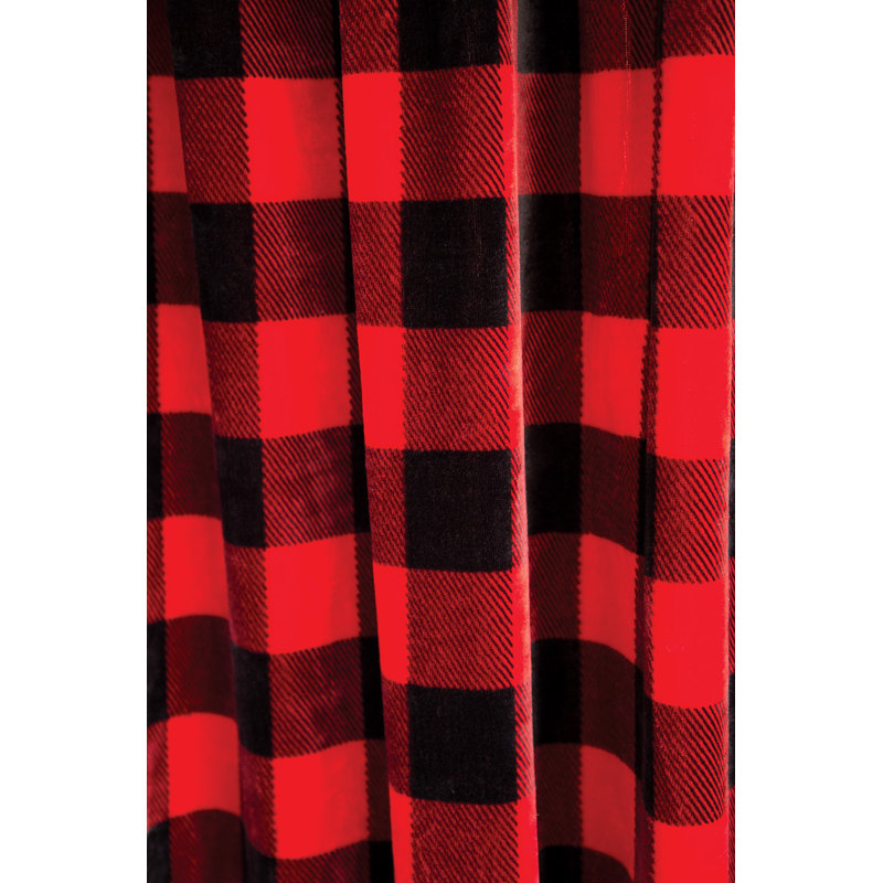 Rideau avec passe-tringle Lumberjack
