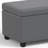 Avalon 54"W Upholstered Vegan Leather Contemporary Rectangular Lift-Top Storage Ottoman Bench with Hidden Storage-285653885