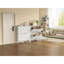 Organisateur de seau de basculement efficace, conception étroite et peu encombrante, matériaux de qualité supérieure avec pieds en bois massif, ensemble de sécurité anti-basculement, solution de rangement polyvalente pour la maison