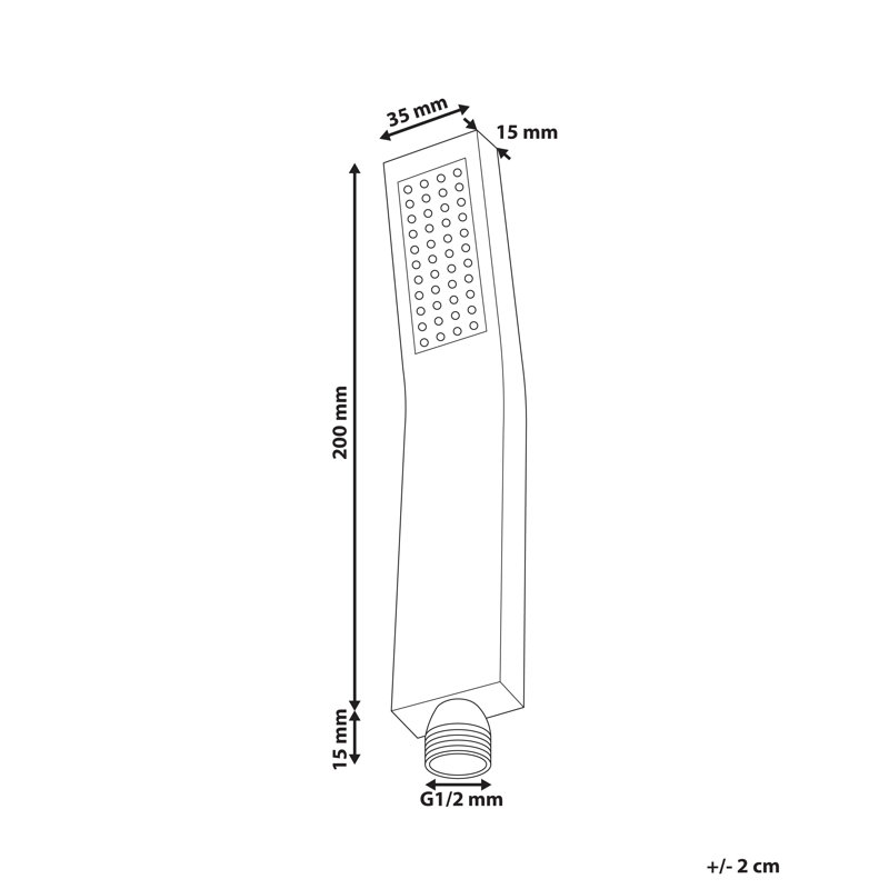 Shower Head AMBORO, Gold