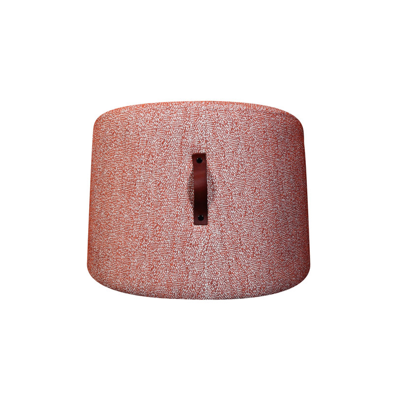 Revêtement en forme de croissant rouge - option de siège élégant, P 19,82 po x l 17,49 po H, l 19,82 lb