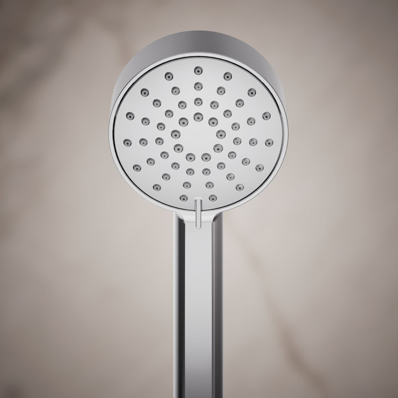 Douche à main à trois fonctions Elate, Chrome poli, 1.5 GPM
