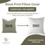 Coussin décoratif à imprimé à la main pour maison de campagne et décor moderne Fabribine - Blackforest-100227046-100227045