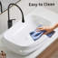 Lavabo vasque rectangulaire en céramique pour salle de bain