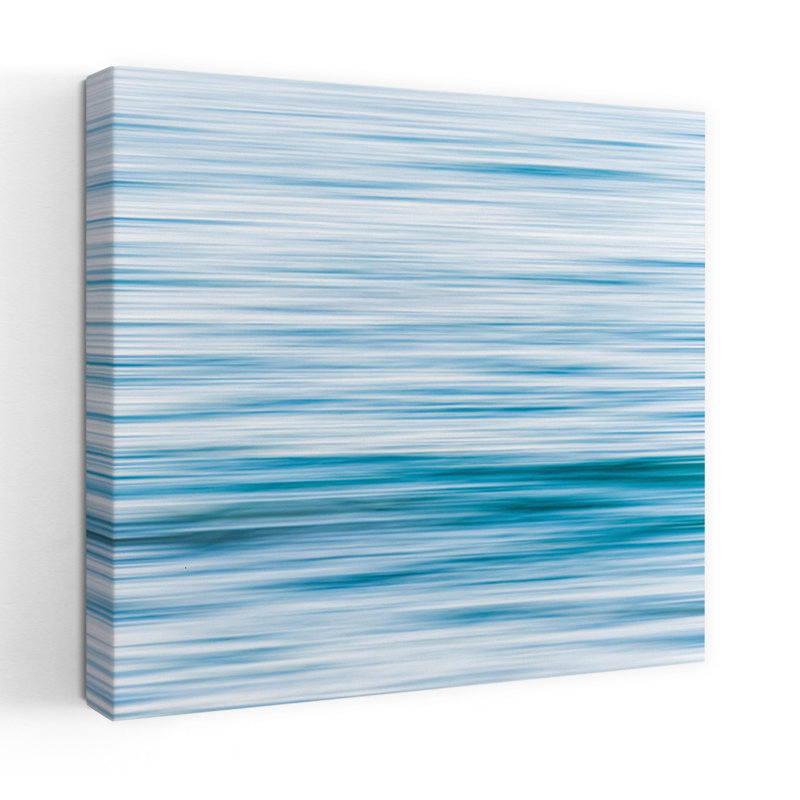 Abstract Ocean Abstract Coastal Ocean Art, 18" H x 18" W