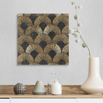 «Golden Art Deco II» par Aimee Wilson, reproduction sur toile