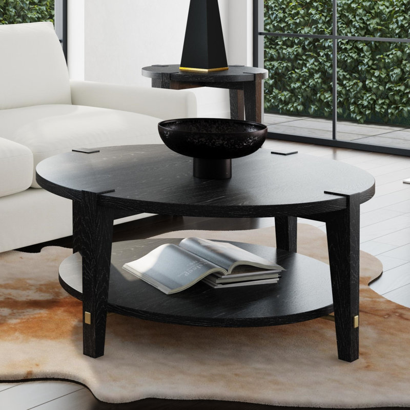 Table basse à 4 pieds avec rangement Whitfield