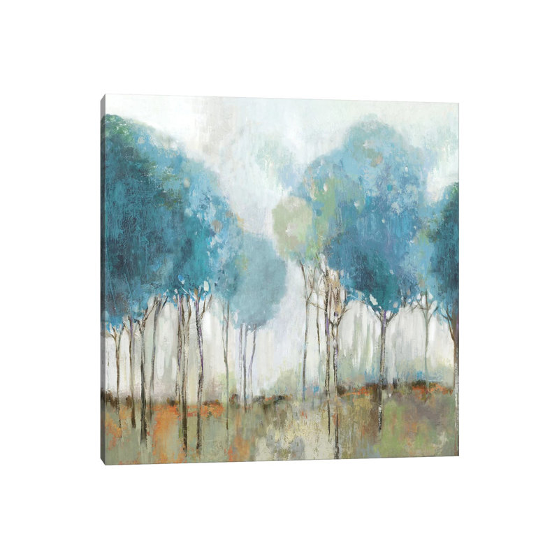 «Misty Meadow II» par Allison Pearce - reproduction d'art, H 26 po x l 26 po x P 1,5 po, Toile tendue, Pas de tapis