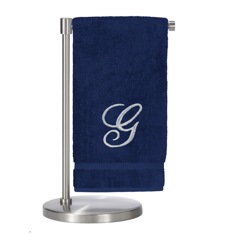 Super Plush Bath Towel, Navy/Silver, G