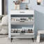 Armoire à chaussures moderne et multifonctionnelle avec 2 tiroirs rabattables, rangement pour chaussures autoportant-263562774