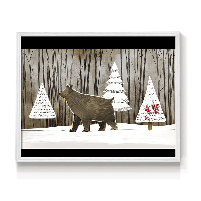 Chirstmas Art-DII - Reproduction encadrée - Restickable, 16" H x 20" W, Blanc