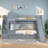 Hatina Kids Castle Style Storage Bunk Bed with Slide and Stairs-987003171-987003182