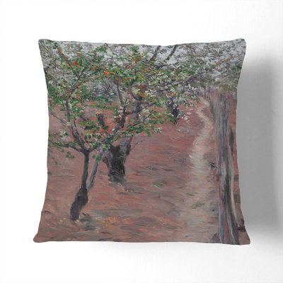 Orchard In Bloom Square Throw Cushion