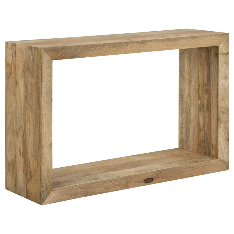 Rectangular Solid Wood Sofa Table Natural